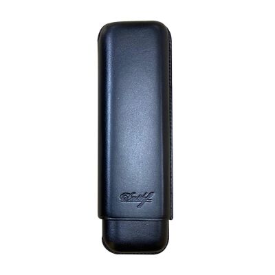 Davidoff Deri Puro Kılıfı Corona Siyah 2li (46Ring) - 1