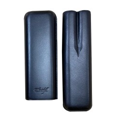 Davidoff Deri Puro Kılıfı Corona Siyah 2li (46Ring) - Davidoff (1)