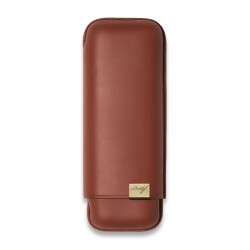 Davidoff Iconic Seri Deri Puro Kılıfı Kahve Gold 2li 64 Ring - Davidoff