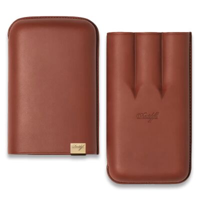 Davidoff Iconic Seri Deri Puro Kılıfı Kahve Gold 3lüi 64 Ring - 2