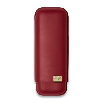 Davidoff Iconic Seri Deri Puro Kılıfı Kırmızı Gold 2li 64 Ring - 1