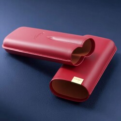 Davidoff Iconic Seri Deri Puro Kılıfı Kırmızı Gold 2li 64 Ring - 3