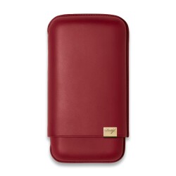 Davidoff Iconic Seri Deri Puro Kılıfı Kırmızı Gold 3lüi 64 Ring - Davidoff
