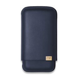 Davidoff Iconic Seri Deri Puro Kılıfı Lacivert Gold 3lüi 64 Ring - Davidoff