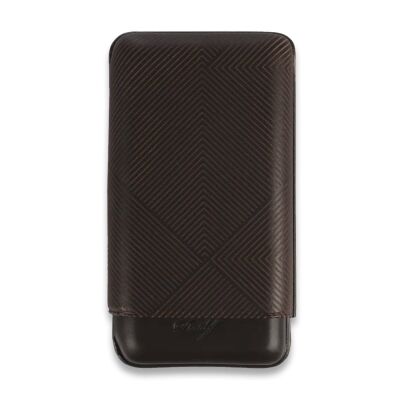 Davidoff Leaf Deri Puro Kılıfı Kahve XL 3lü 64 Ring - 1