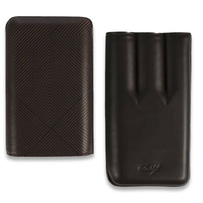 Davidoff Leaf Deri Puro Kılıfı Kahve XL 3lü 64 Ring - 2