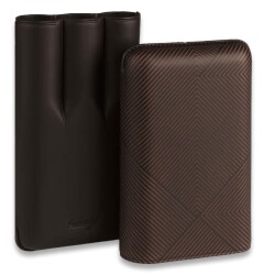 Davidoff Leaf Deri Puro Kılıfı Kahve XL 3lü 64 Ring - 3