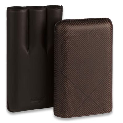 Davidoff Leaf Deri Puro Kılıfı Kahve XL 3lü 64 Ring - 3