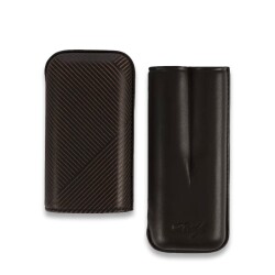 Davidoff Leaf Deri Puro Kılıfı Robusto Kahve 2li 56 Ring - 2