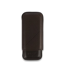 Davidoff Leaf Deri Puro Kılıfı Robusto Kahve 2li 56 Ring - Davidoff