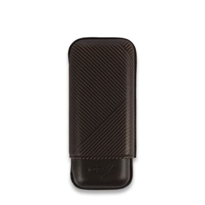 Davidoff Leaf Deri Puro Kılıfı Robusto Kahve 2li 56 Ring - 1