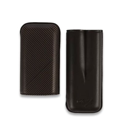 Davidoff Leaf Deri Puro Kılıfı Robusto Kahve 2li 56 Ring - 2