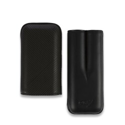 Davidoff Leaf Deri Puro Kılıfı Robusto Siyah 2li 56 Ring - Davidoff (1)