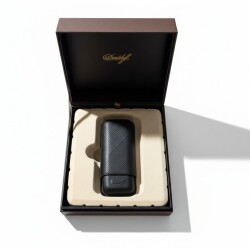 Davidoff Leaf Deri Puro Kılıfı Robusto Siyah 2li 56 Ring - 4