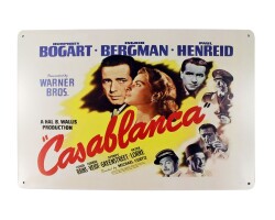 Dekoratif Vintage Metal Pano Casablanca 20x30 - T-BEK