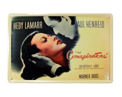 Dekoratif Vintage Metal Pano Conspirators 20x30 - T-BEK