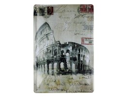 Dekoratif Vintage Metal Pano Kolezyum 20x30 - T-BEK