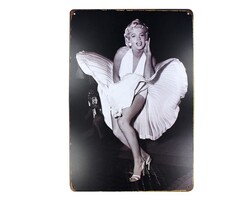 Dekoratif Vintage Metal Pano Marilyn Monrue 20x30 - Thumbnail
