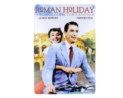 Dekoratif Vintage Metal Pano Roman Holiday 20x30 - T-BEK