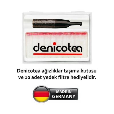 Denicotea 20249 Karbon Filtreli Ahşap Sig. Ağızlığı Siyah - 2