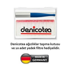 Denicotea 20281 Ejectör Filtreli Sig. Ağızlığı Mavi/Krom - DENİCOTEA (1)