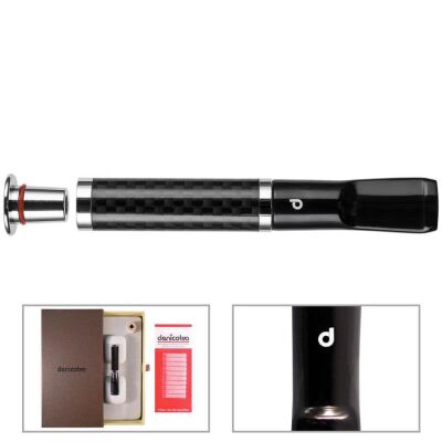 Denicotea 25003 Karbon Filtreli 6-9mm Lüks Slim Sigara Ağızlığı Karbon Siyah - 2