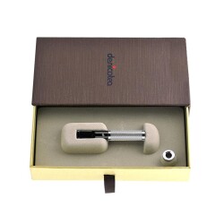 Denicotea 25005 Karbon Filtreli 6-9mm Lüks Slim Sigara Ağızlığı Silver - DENİCOTEA (1)
