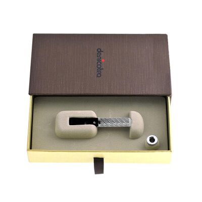 Denicotea 25007 Karbon Filtreli 6-9mm Lüks Slim Sig.Ağızlığı Karbon Silver - 2