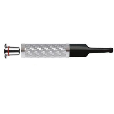 Denicotea 25007 Karbon Filtreli 6-9mm Lüks Slim Sig.Ağızlığı Karbon Silver - 1