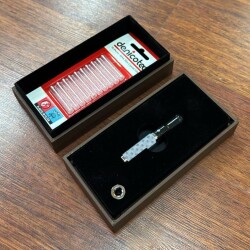 Denicotea 25011 Karbon Filtreli 6-9mm Lüks Slim Sig.Ağızlığı Mavi Pul - DENİCOTEA (1)