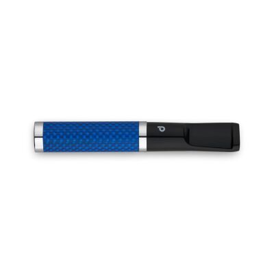 Denicotea 25012 Karbon Filtreli 6-9mm Lüks Slim Sig.Ağızlığı Mavi Karbon - 1