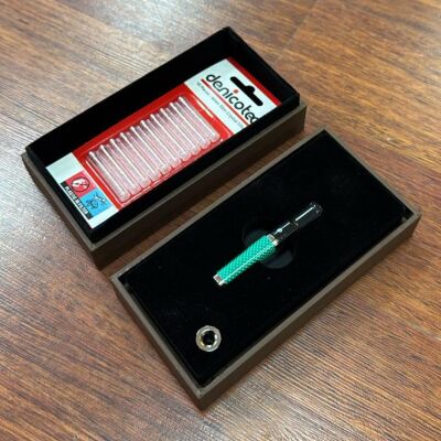 Denicotea 25013 Karbon Filtreli 6-9mm Lüks Slim Sig.Ağızlığı Yeşil Karbon - 2