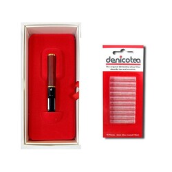 DENİCOTEA - Denicotea Nice 25102 Karbon Filtreli 9mm Lüks Sig.Ağızlığı Ceviz (1)