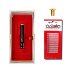 Denicotea Nice 25103 Karbon Filtreli 5-6-7-9mm Extra Slim Lüx Ağızlık Abanoz - 2