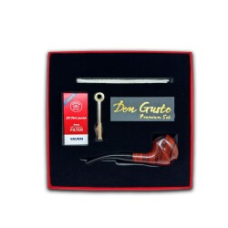 Don Gusto Gül Ağacı 9mm Pipo Seti Kıvrık Model 2 - 1