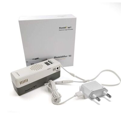 Elektronik Nemlendiricili Camlı 4 Çekmeceli Işıklı Puro Kutusu Abanoz 100's - 5