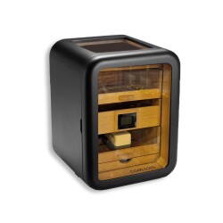 Elektronik Nemlendiricili Camlı 5 Çekmeceli Puro Kutusu Humidor Skylight Siyah - 3