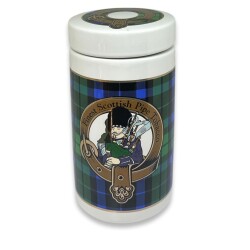Finest Scotish El Yapımı Seramik Pipo Tutun Kavanozu Mavi - Lubinski İtaly