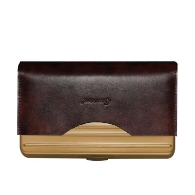 Guevara Aluminyum İçi Sedir Puro Taşıma Çantası RoseGold 8li - 1