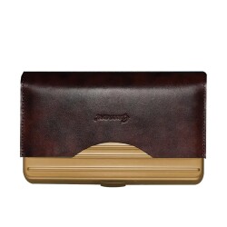 Guevara Aluminyum İçi Sedir Puro Taşıma Çantası RoseGold 8li - Lubinski