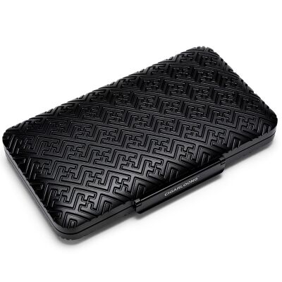 Guevara Fnd Aluminyum İçi Sedir Puro Taşıma Çantası Siyah 5li - 2