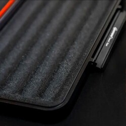 Guevara Fnd Aluminyum İçi Sedir Puro Taşıma Çantası Siyah 5li - 4