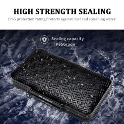 Guevara Fnd Aluminyum İçi Sedir Puro Taşıma Çantası Siyah 5li - 3