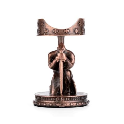 Guevara Oturan Şövalye Metal Puro Standı Sehpası Bronz - 1