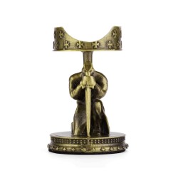 Guevara Oturan Şövalye Metal Puro Standı Sehpası Gold - CigarLoong