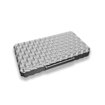 Guevara Stone Aluminyum Sedir Puro Taşıma Çantası Silver 5li - 1