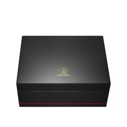 Guevara Karbonfiber Humidor Puro Kutusu Siyah 40s - GUEVARA