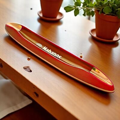 Habanos Lüks Seramik Puro Küllüğü 2li Kırmızı 40cm - 2