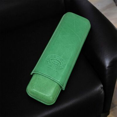 Hoyo De Monterrey Deri Puro Kılıfı 2li Napa Yeşil (64Ring) - 2