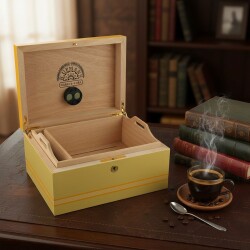 H.Upmann Bej Turuncu Lake Humidor Puro Kutusu 50's - 4